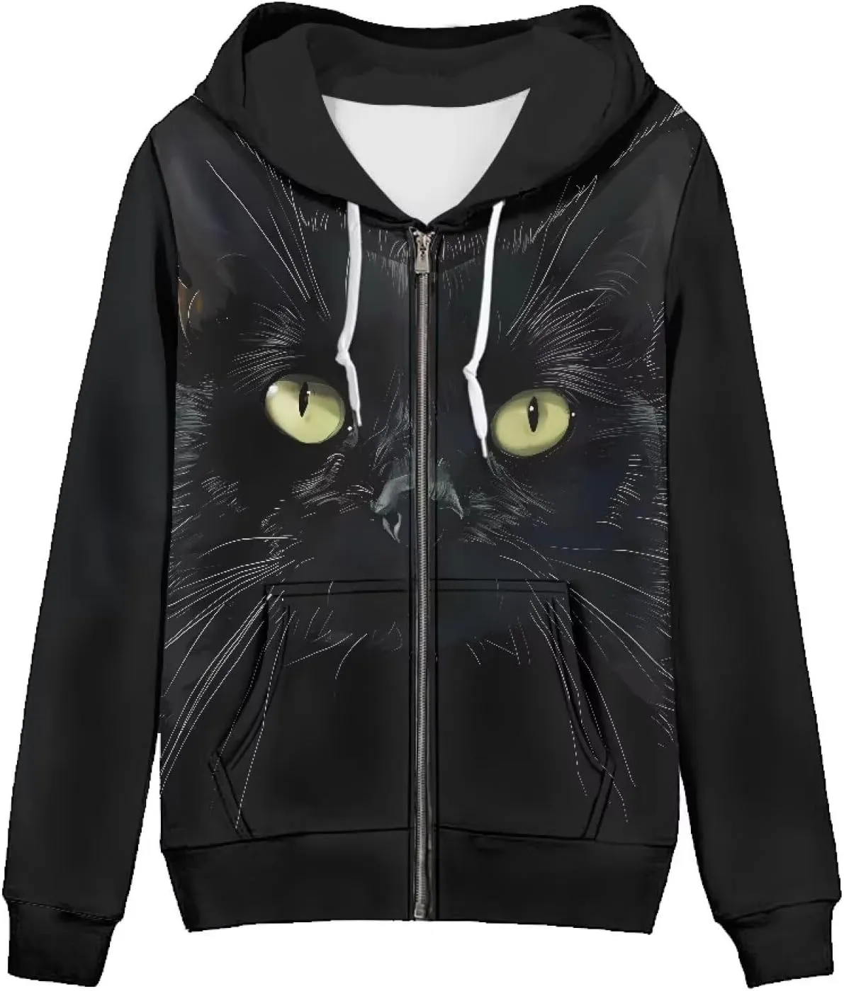 Irisjudy Color Stripes Zip up Hoodies for Women, Monet Art Sport Sweatshirt Women Ladies Hooded Tops for Spring Fall
