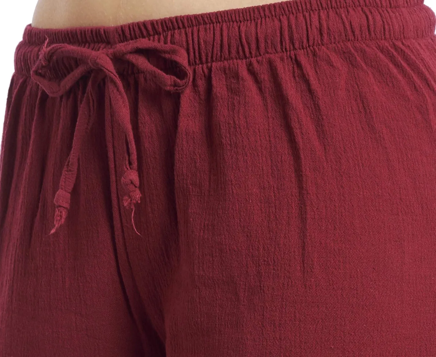 J & Ce Women's Cotton Gauze Low Waist Beach & PJ Pants
