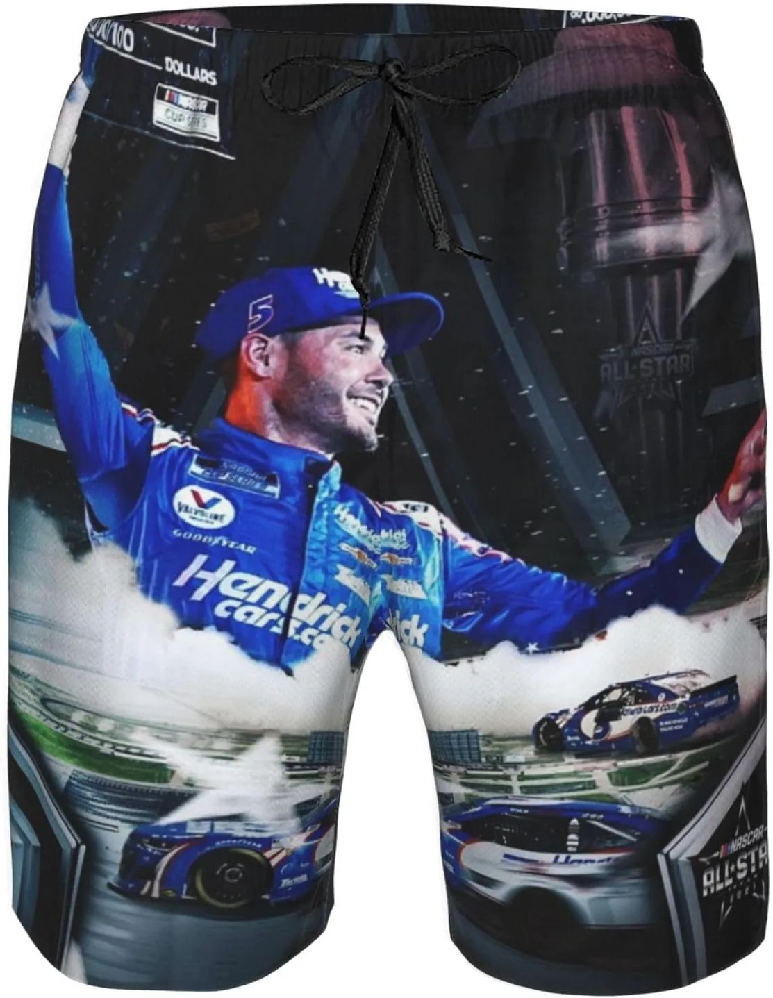 Kyle-Larson-Car-5 Men's Swim Trunks Board Shorts Outdoor Beach Surfing