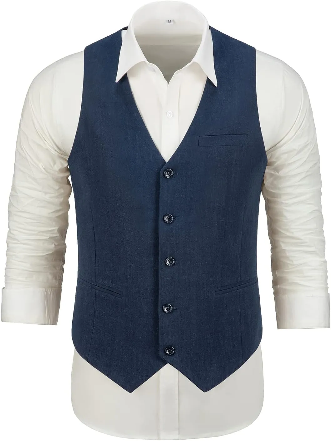 Linen Suits for Men Casual Wedding Suits Men 2 Piece Suits Groomsmen Tuxedos Summer Beach Prom Vest and Pants Set