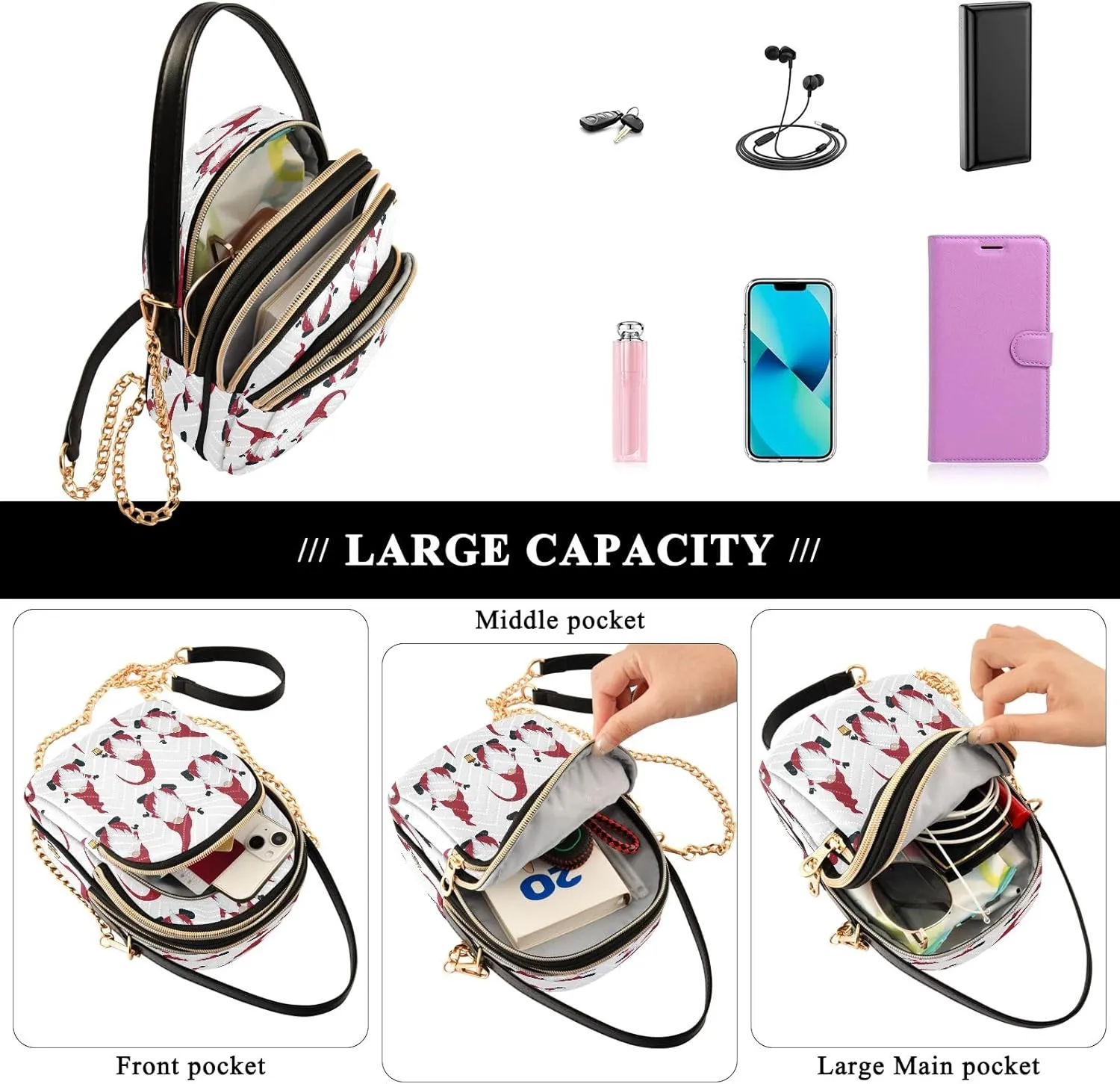 Marine Whales Dolphin Blue Shoulder Handbag Women Cell Phone Handbag Floral Designer Clutch Tote