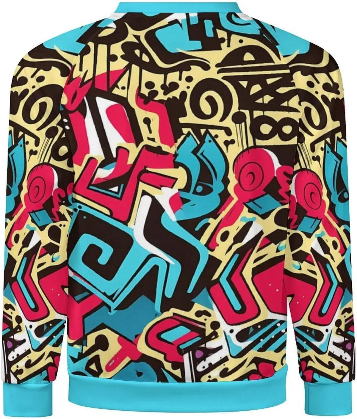 MARSVOVO Hip Hop Graphic Hoodie Essentials 50 Years of Hip Hop Long Sleeve Crew Neck Sweatshirt Fashion Street Tops