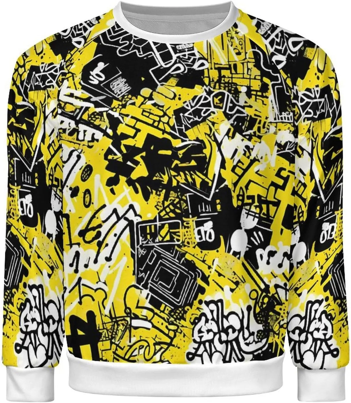 MARSVOVO Hip Hop Graphic Hoodie Essentials 50 Years of Hip Hop Long Sleeve Crew Neck Sweatshirt Fashion Street Tops