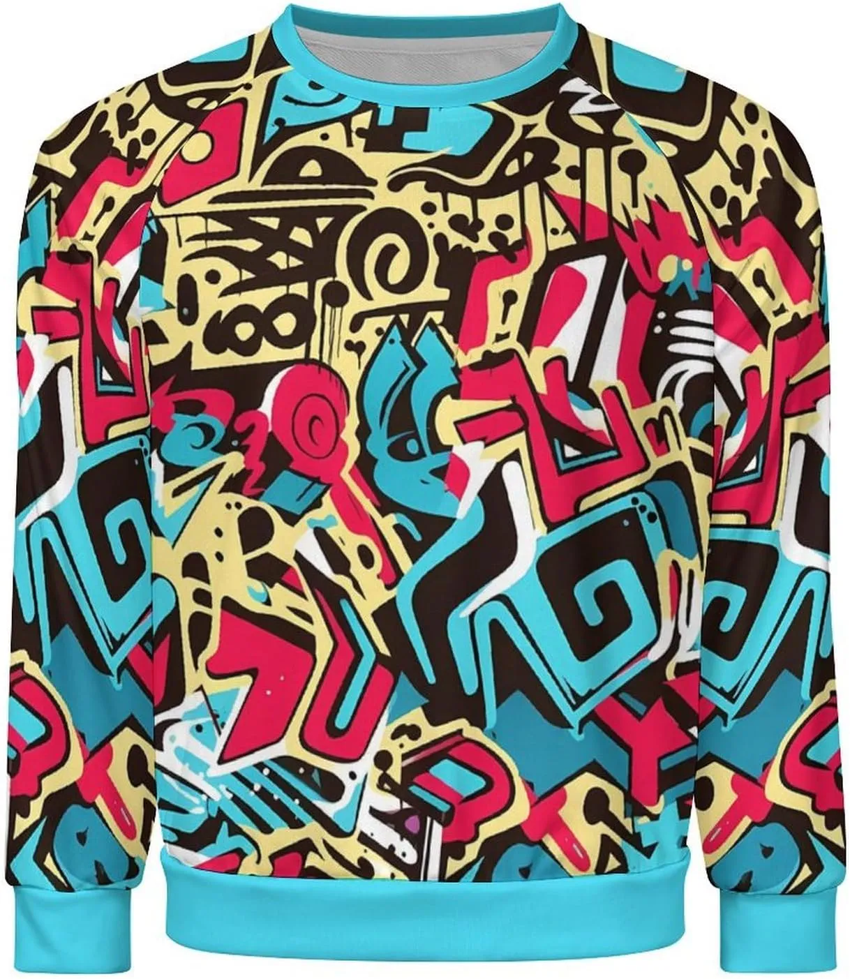 MARSVOVO Hip Hop Graphic Hoodie Essentials 50 Years of Hip Hop Long Sleeve Crew Neck Sweatshirt Fashion Street Tops