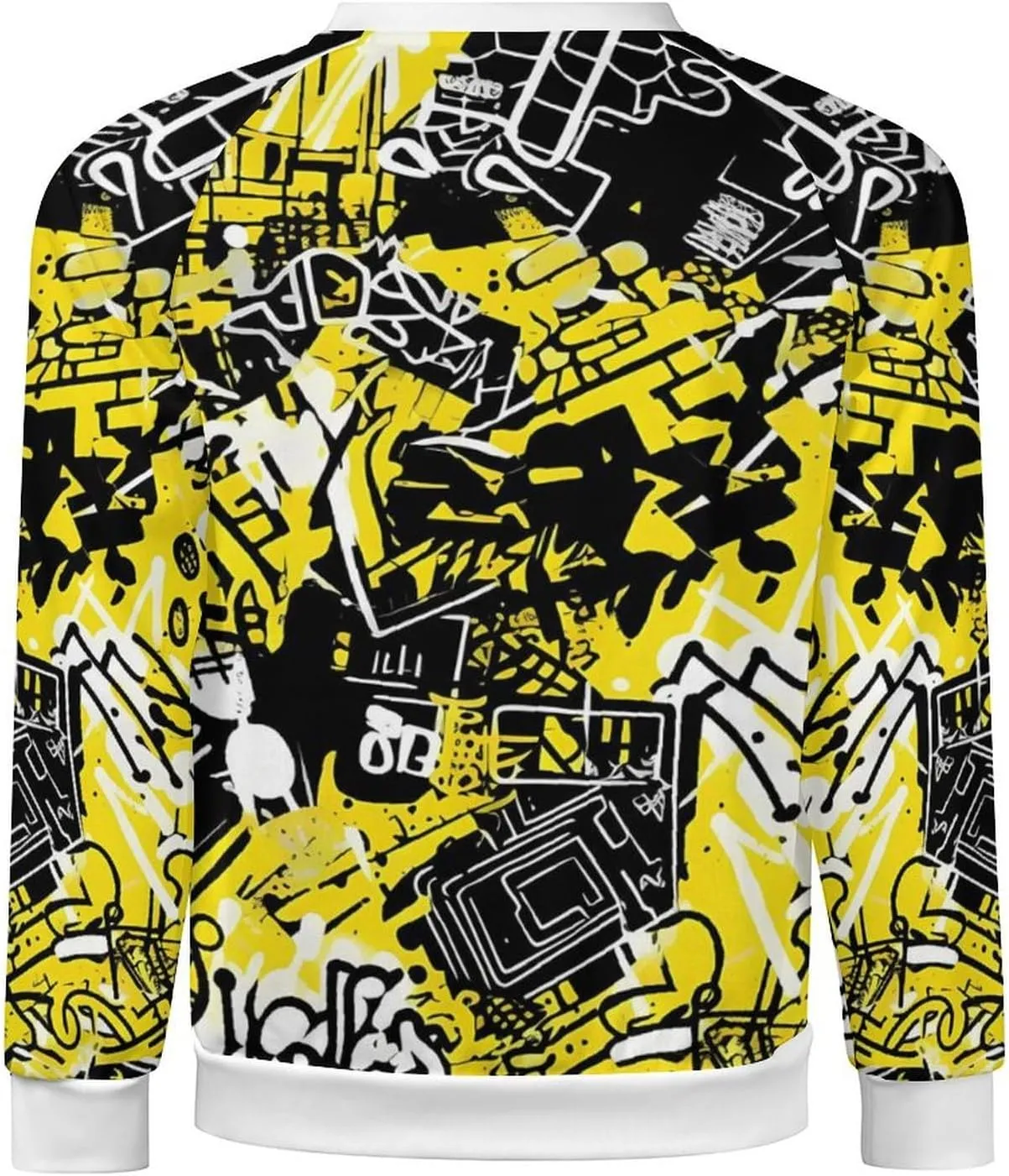 MARSVOVO Hip Hop Graphic Hoodie Essentials 50 Years of Hip Hop Long Sleeve Crew Neck Sweatshirt Fashion Street Tops