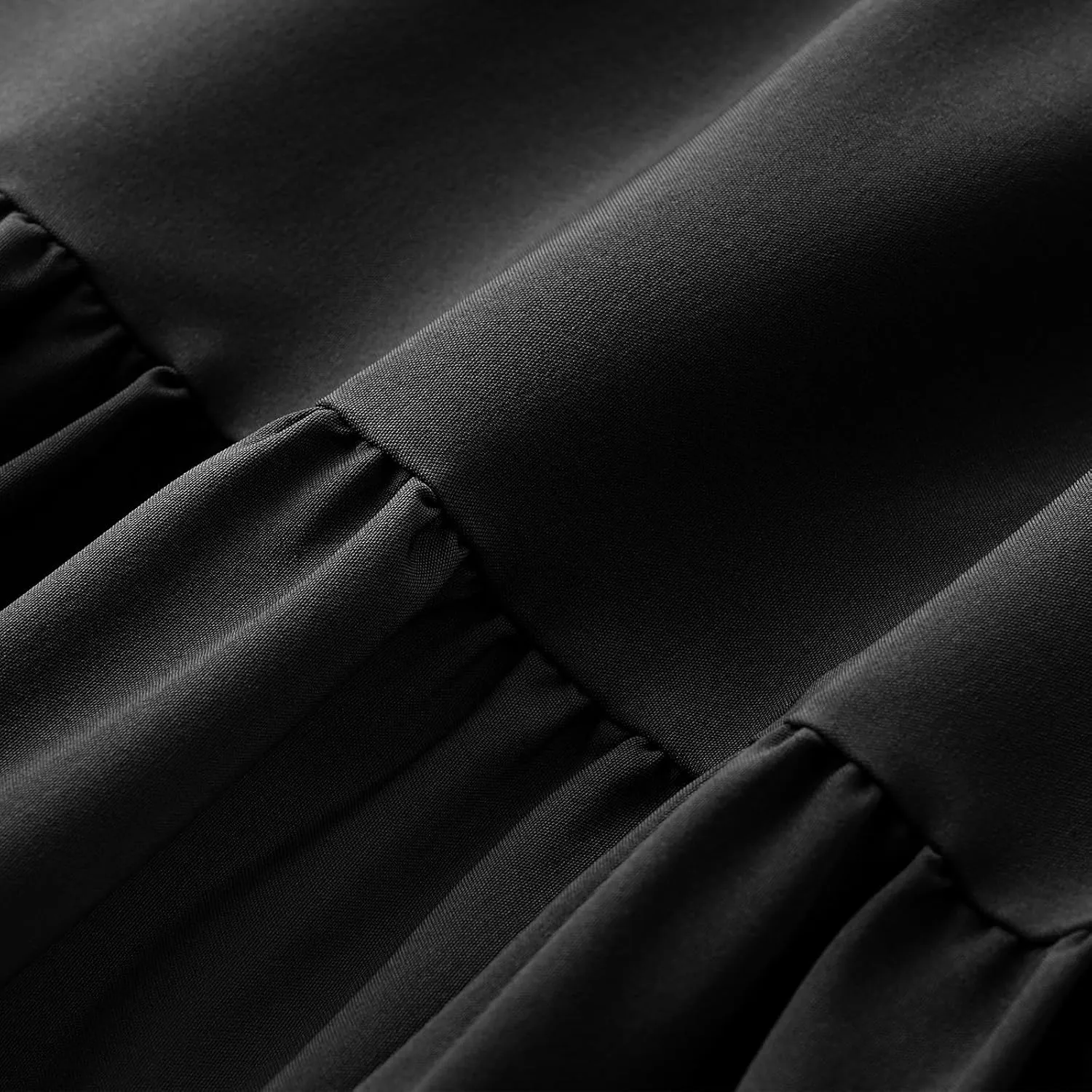 Maxi Skirt for Women Flowy Swing Tiered A-Line Fall Skirt Elastic High Waist Pleated Ruffle Long Beach Skirts Dress