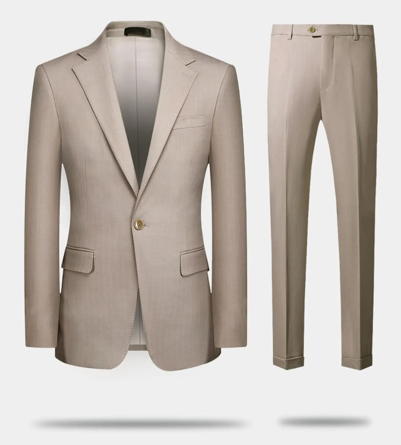 Men's 3-Piece Suits Fit Dress Suit Jacket Blazer Pants Vest Set Regular Wedding Tuxedos