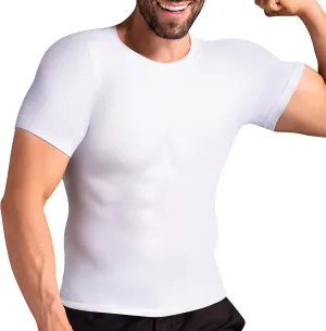 Mens Shapewear Body Shaper Slimming Mens Compression Shirt Tummy Control Undershirt Gynecomastia Abs Abdomen Tops