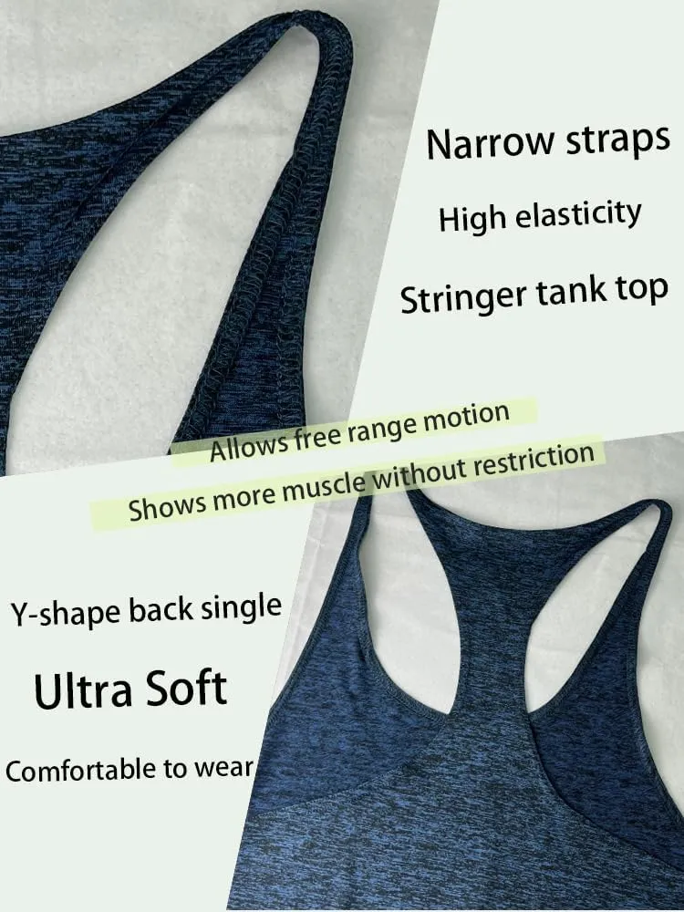 Mens Stringer Bodybuilding Tank Tops Y Back Gym Workout Training Stretch Polyester Quick Drying Low Cut Muscle Shirt