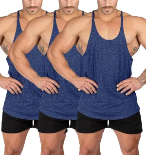 Mens Stringer Bodybuilding Tank Tops Y Back Gym Workout Training Stretch Polyester Quick Drying Low Cut Muscle Shirt