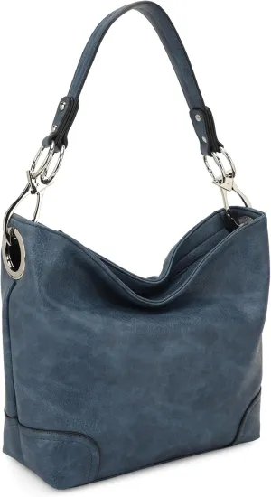 MKF Collection Hobo Purses for Women,Vegan Leather Handbag Slouchy Womens Shoulder bag  Fashion Top Handle Pocketbook