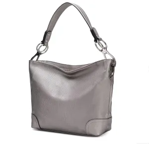 MKF Collection Hobo Purses for Women,Vegan Leather Handbag Slouchy Womens Shoulder bag  Fashion Top Handle Pocketbook