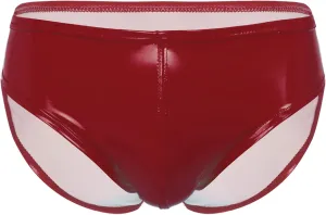 Moily Men Glossy Leather Panties Sissy Bulge Pouch G-String Thongs Bikini Briefs Latex Hot Pants Clubwear