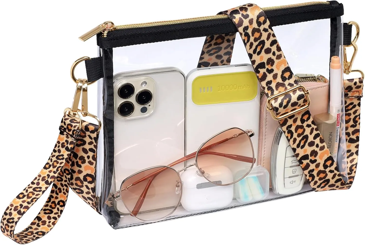 PACKISM Clear Bag for Stadium Events - Clear Purses for Women Stadium Crossbody, Concert Bag for Sports & Festival