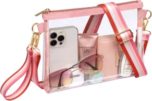 PACKISM Clear Bag for Stadium Events - Clear Purses for Women Stadium Crossbody, Concert Bag for Sports & Festival