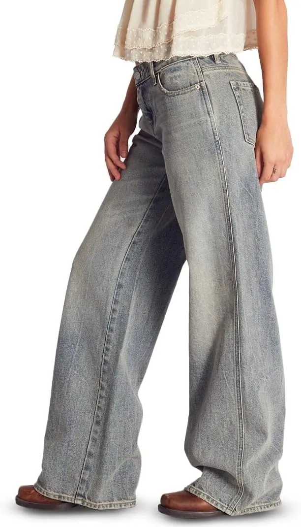 PacSun Women's Casey Tint Low Rise Baggy Jeans Medium Indigo