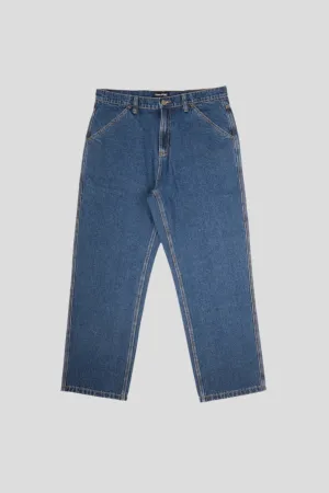 PASS~PORT WORKERS CLUB DENIM JEAN - WASHED DARK INDIGO