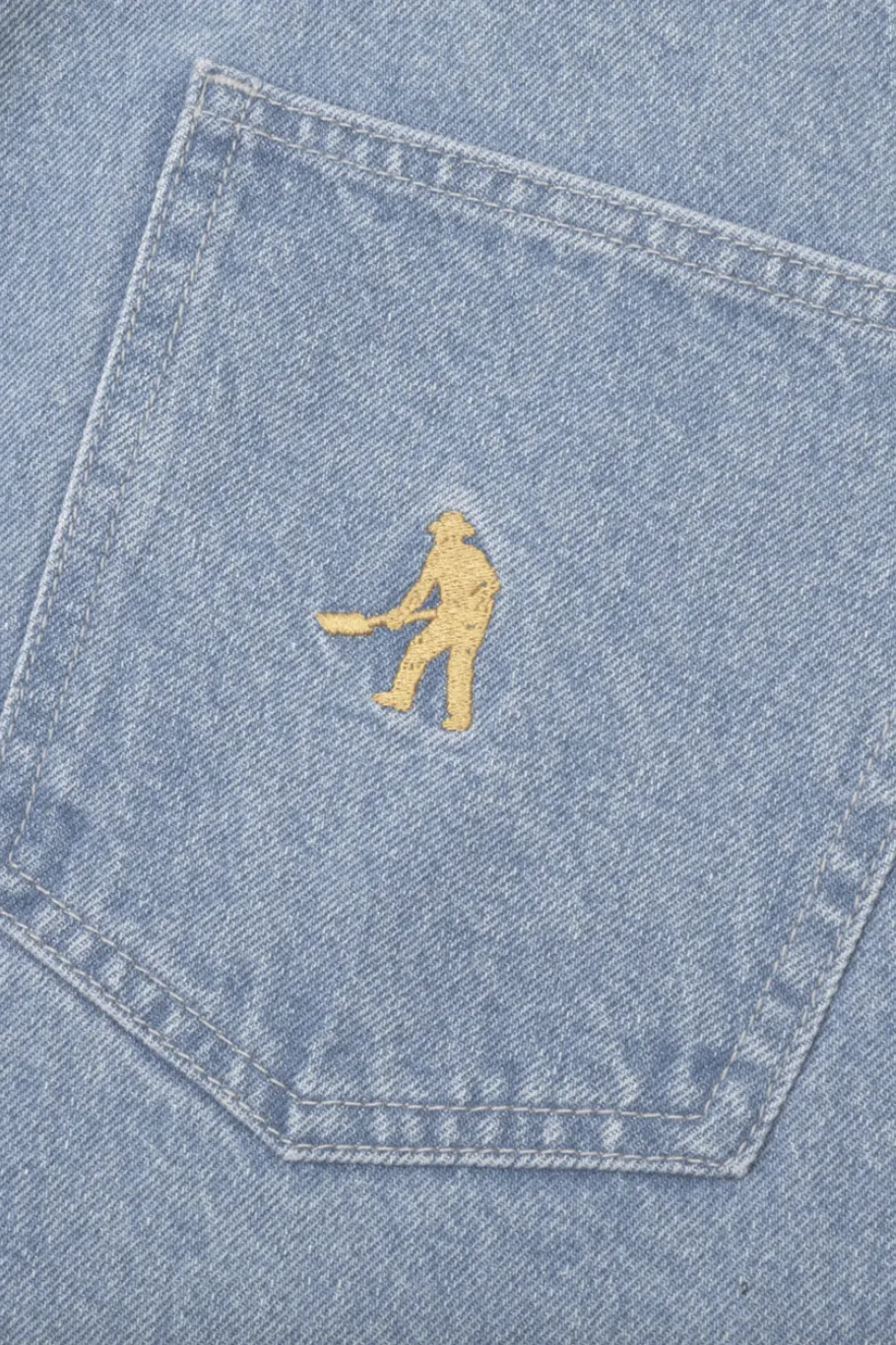 PASS~PORT WORKERS CLUB JEAN - WASHED LIGHT INDIGO