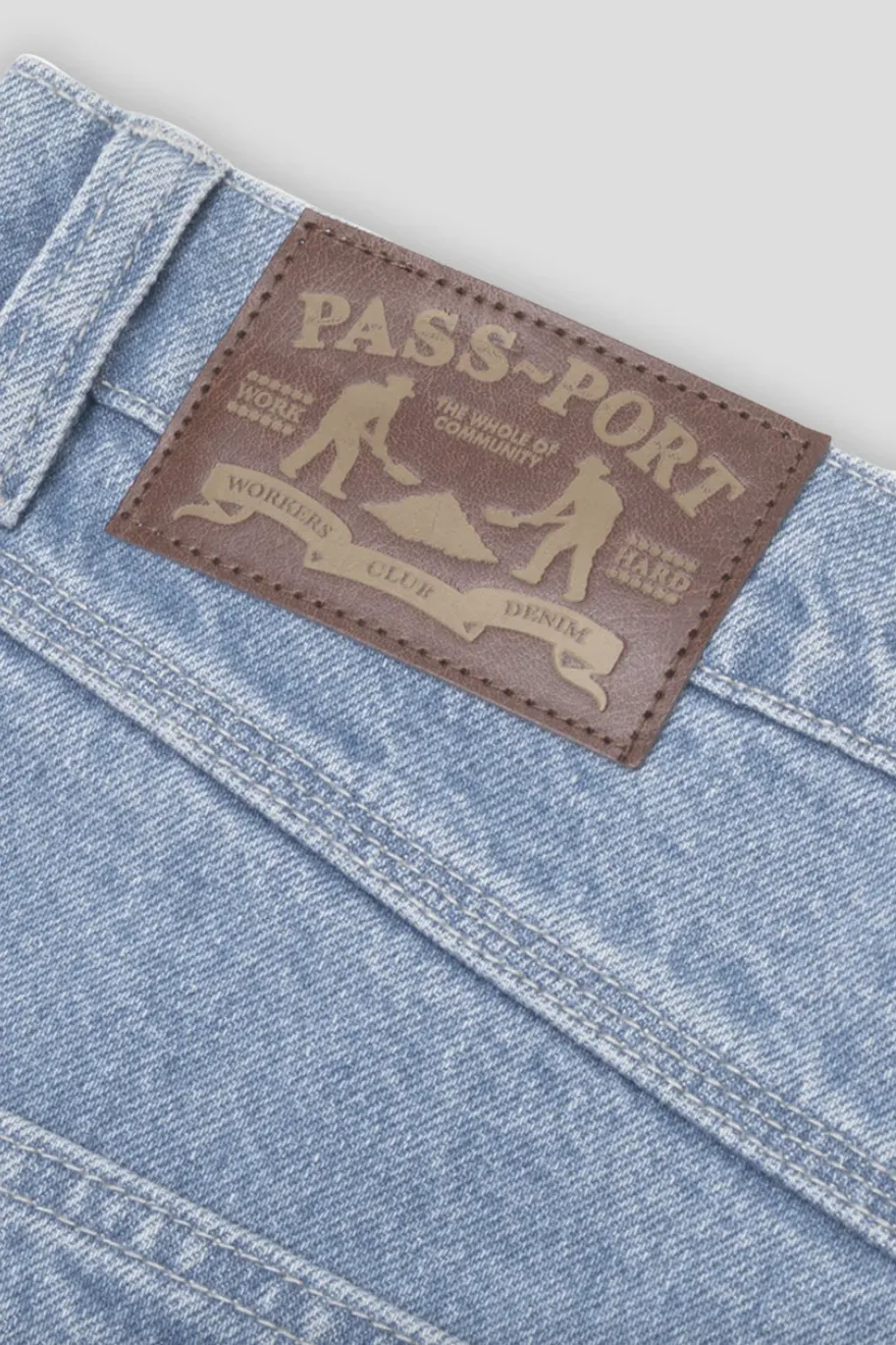 PASS~PORT WORKERS CLUB JEAN - WASHED LIGHT INDIGO