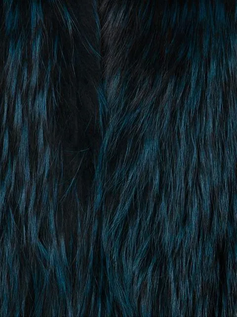 Peacock Fox Fur Vest