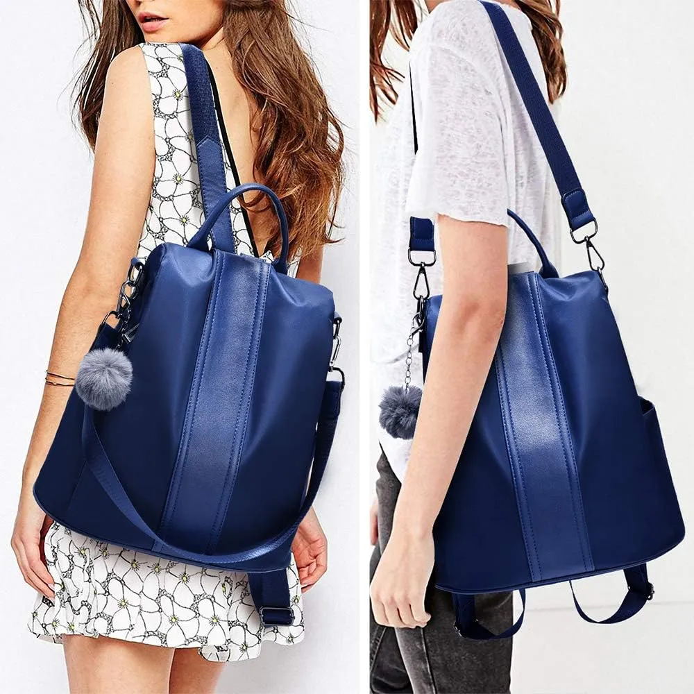 PINCNEL Women Backpack Purse Waterproof Nylon Anti-theft Rucksack Lightweight Shoulder Bag