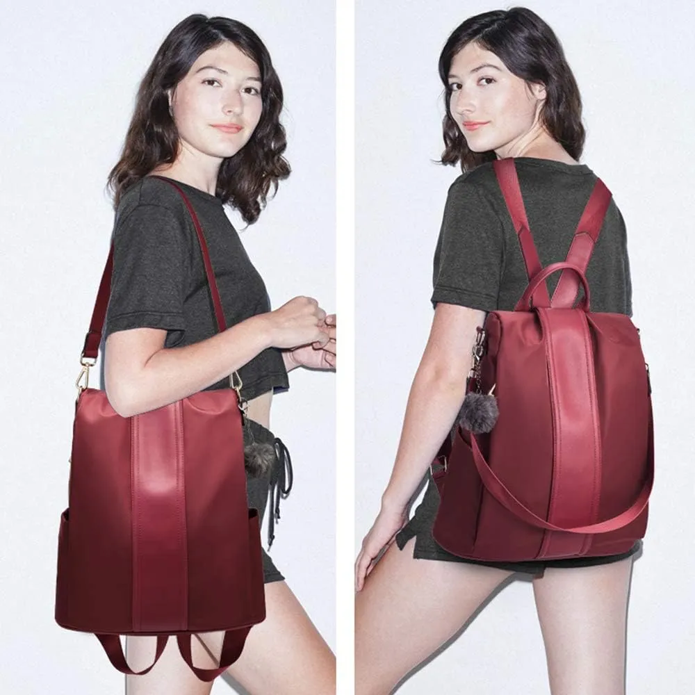 PINCNEL Women Backpack Purse Waterproof Nylon Anti-theft Rucksack Lightweight Shoulder Bag