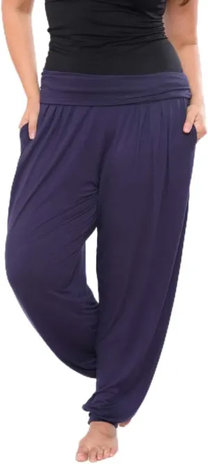 PS560-Navy-3XL Plus Harem Pants, Navy - 3XL