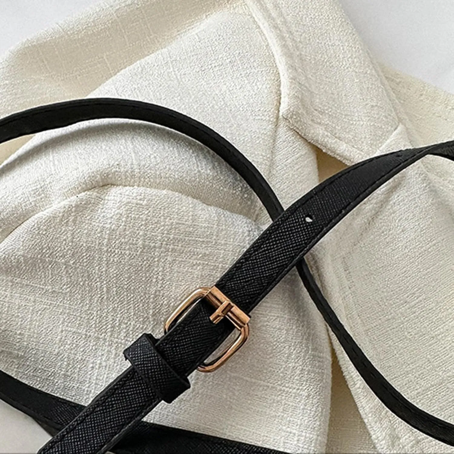 PU Leather Crossbody Bag for Women Purse Shoulder Saddle Bag Handbag Small Evening Clutch with Adjustable Straps (Brown)