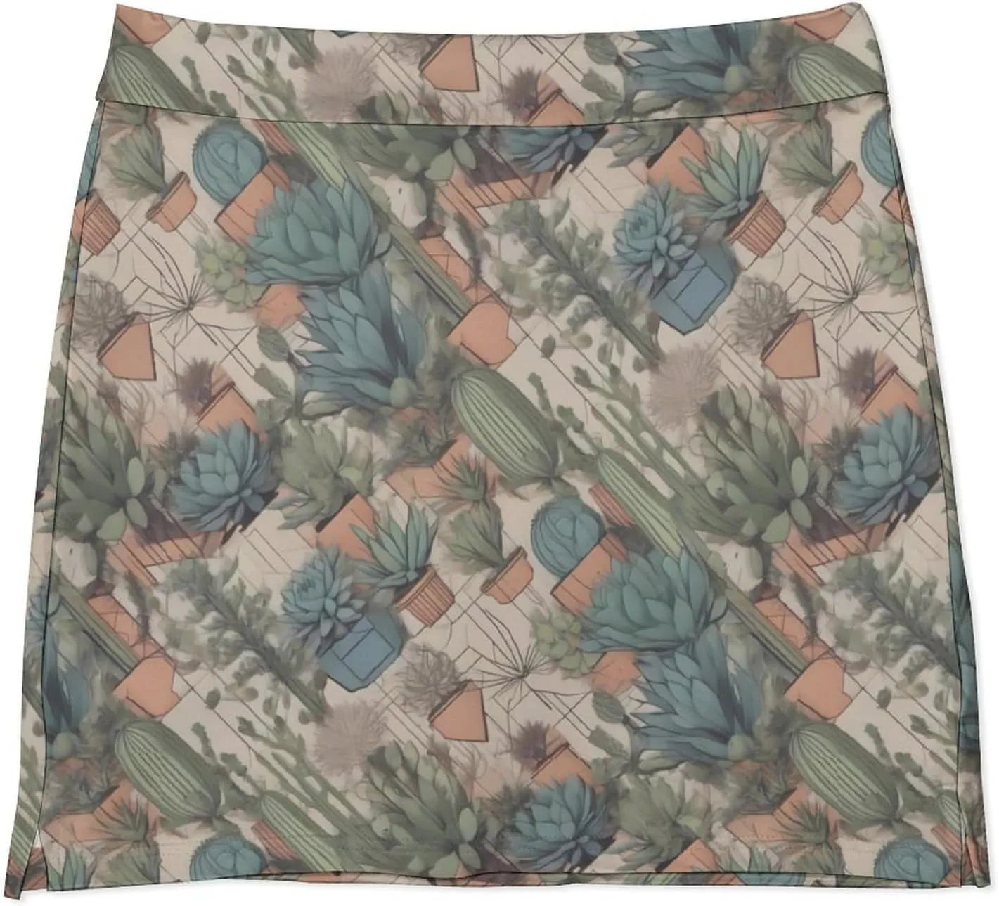Santa Claus Pattern Mini Pleated Skirts for Women Sexy Mini Skirt Short Cargo Skirt Skater A-line Pleated Skirt