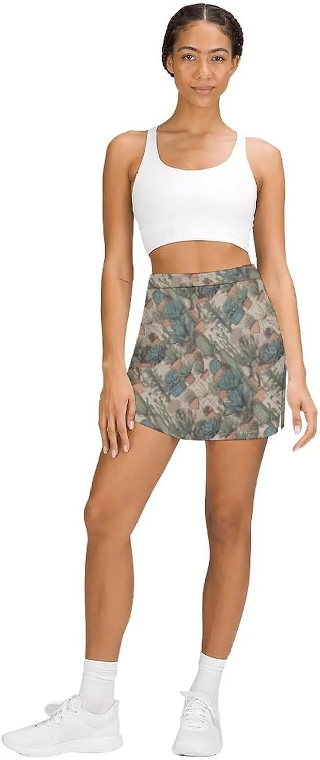 Santa Claus Pattern Mini Pleated Skirts for Women Sexy Mini Skirt Short Cargo Skirt Skater A-line Pleated Skirt
