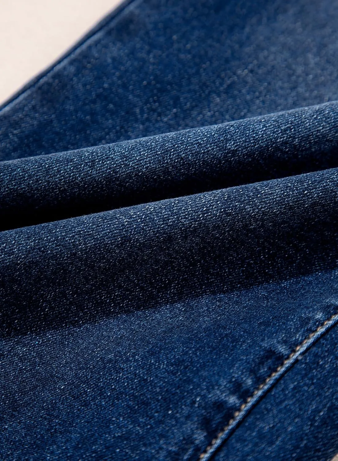 Sidefeel Women's Wide Leg Jeans High Waisted Stretchy Baggy Raw Hem Button Denim Pants