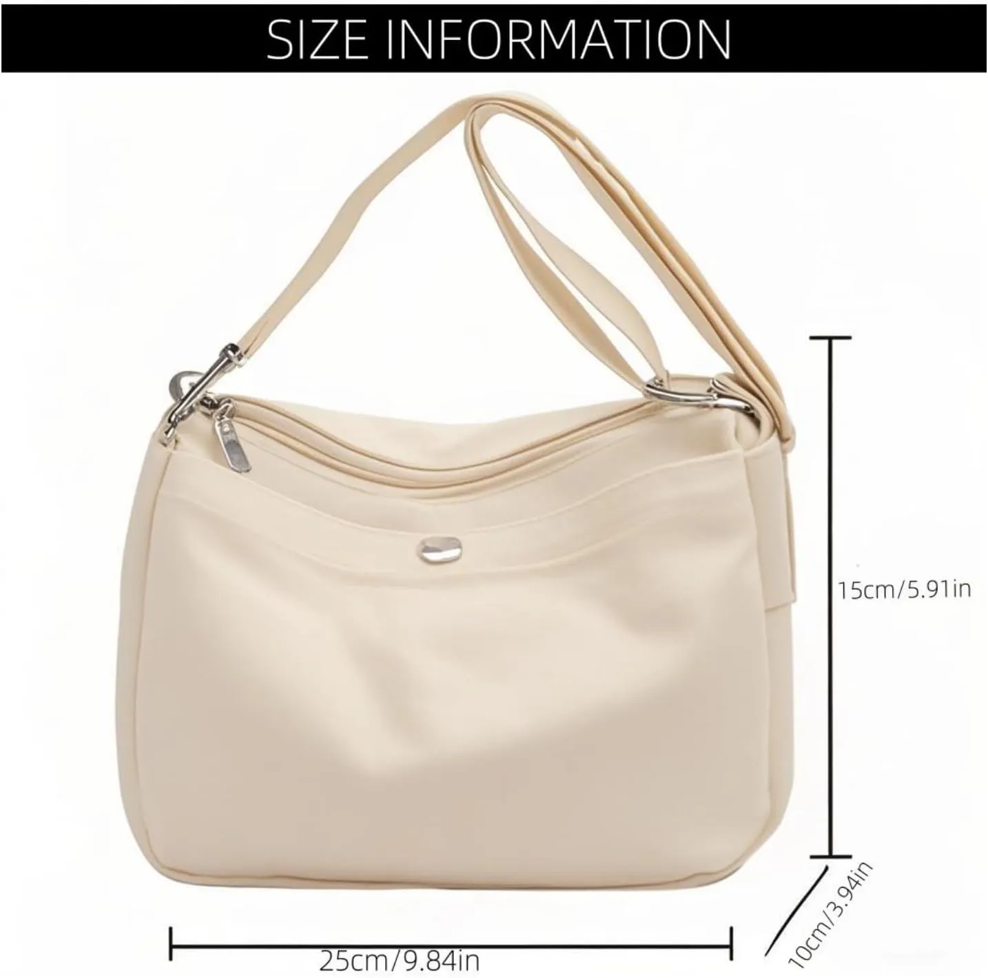 Small Canvas Crossbody Bag Casual Shoulder Purse Lightweight Messenger Travel Work Shopping Handbag for Women Girls