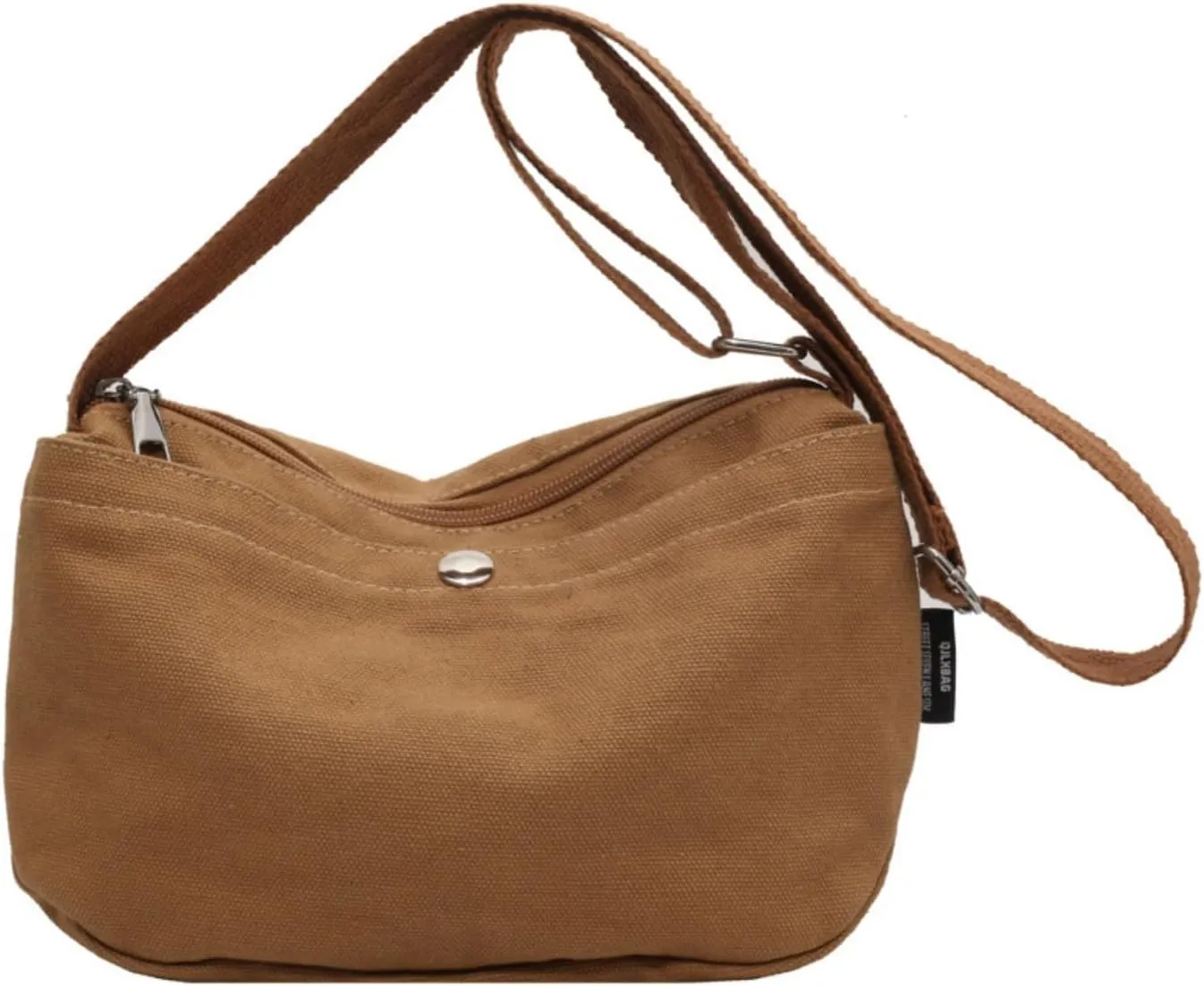 Small Canvas Crossbody Bag Casual Shoulder Purse Lightweight Messenger Travel Work Shopping Handbag for Women Girls