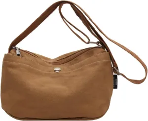 Small Canvas Crossbody Bag Casual Shoulder Purse Lightweight Messenger Travel Work Shopping Handbag for Women Girls