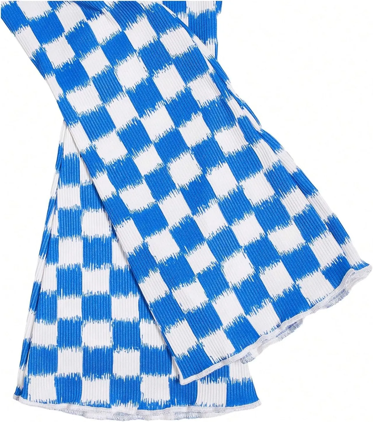 SOLY HUX Toddler Girl's Checkered Flare Leggings High Waisted Bell Bottom Pants Workout Athletic Trousers