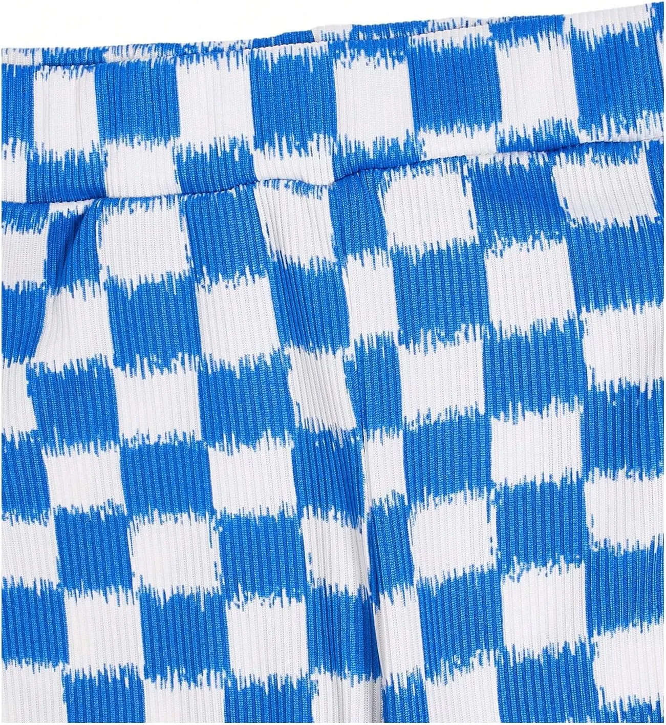 SOLY HUX Toddler Girl's Checkered Flare Leggings High Waisted Bell Bottom Pants Workout Athletic Trousers