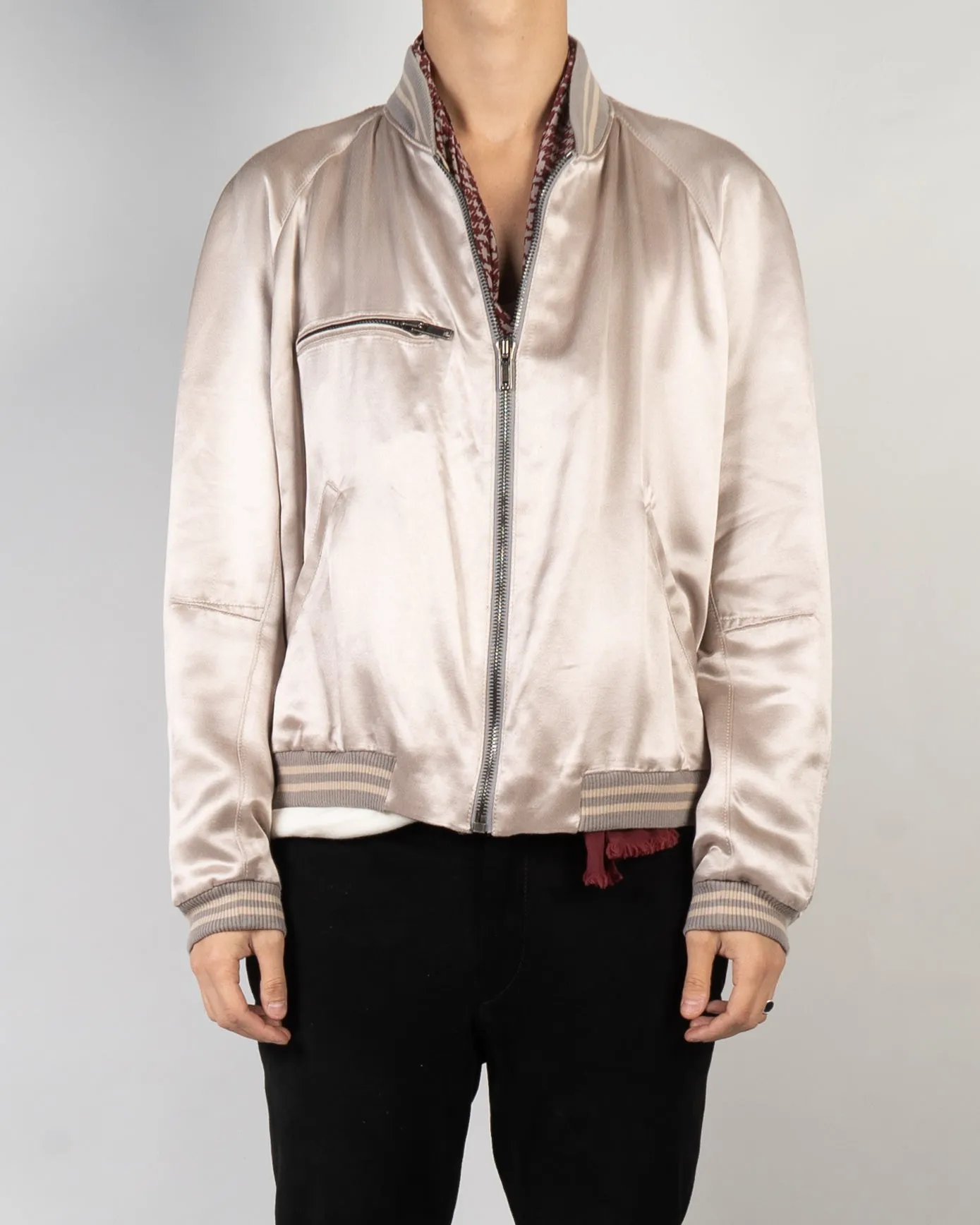 SS15 Nude Amorpha Silk Bomber