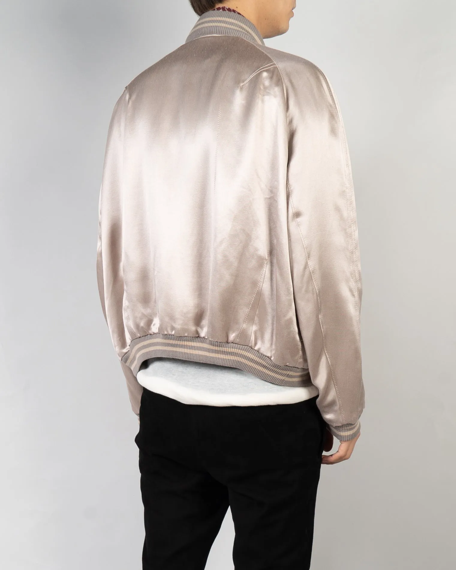 SS15 Nude Amorpha Silk Bomber