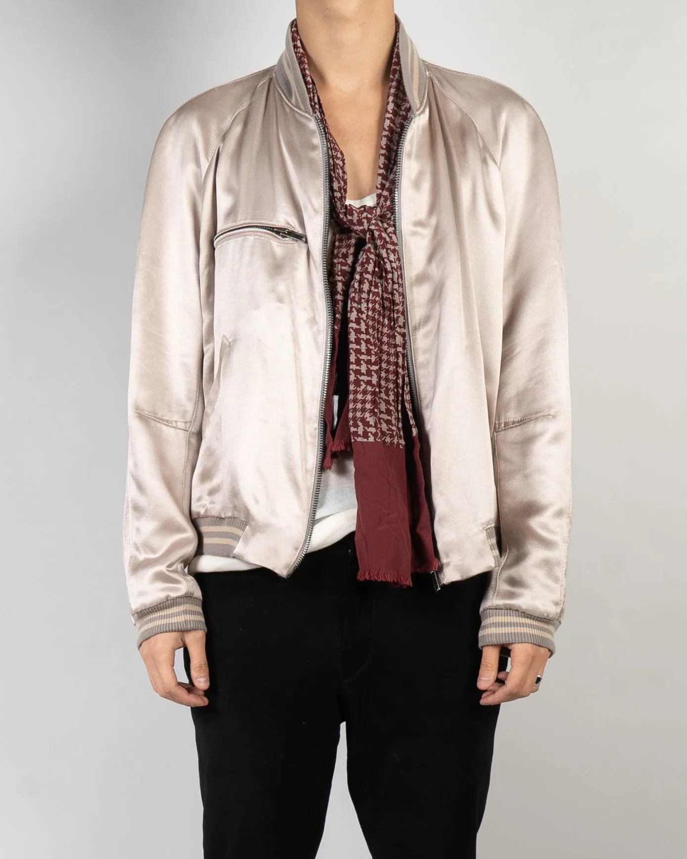 SS15 Nude Amorpha Silk Bomber