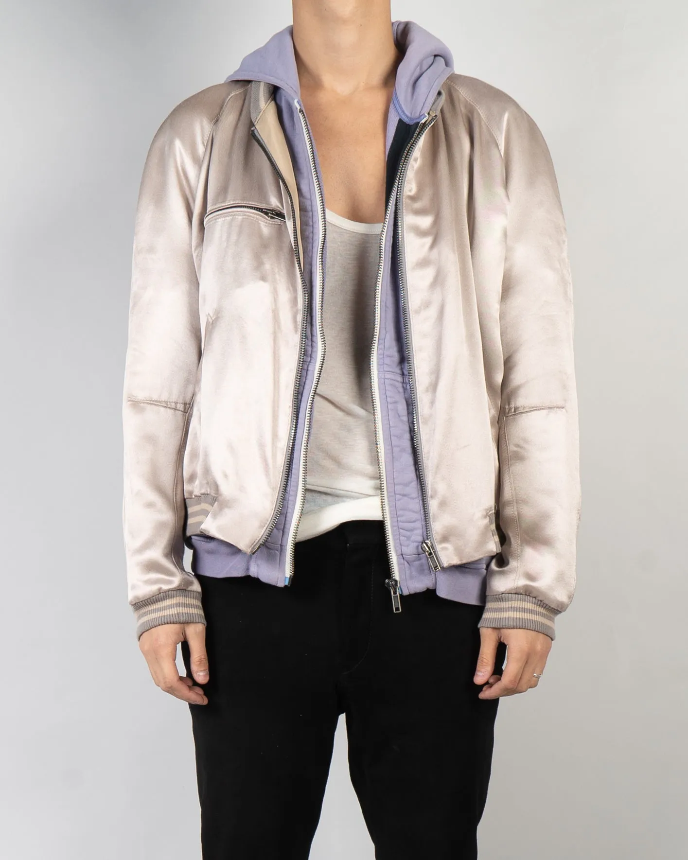 SS15 Nude Amorpha Silk Bomber