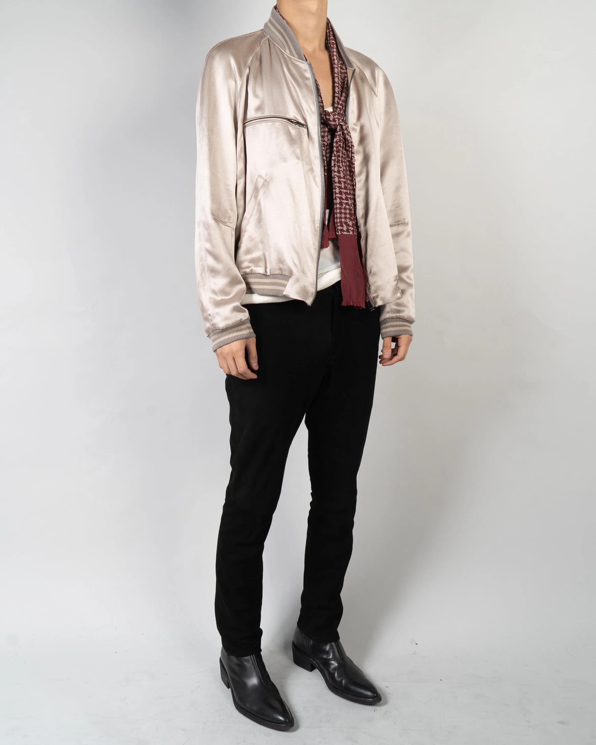 SS15 Nude Amorpha Silk Bomber