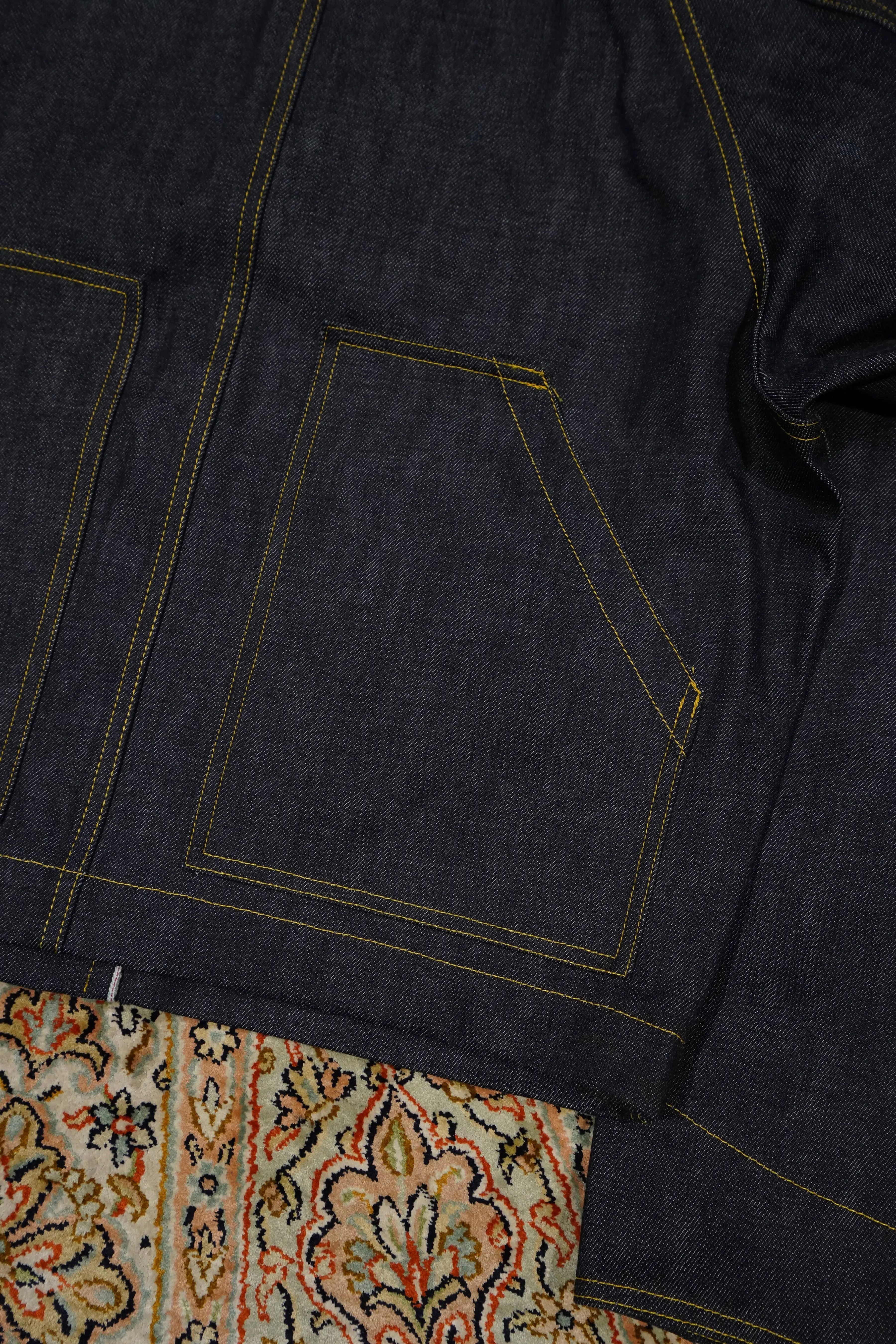 STITCH DENIM JACKET (YELLOW STITCH)
