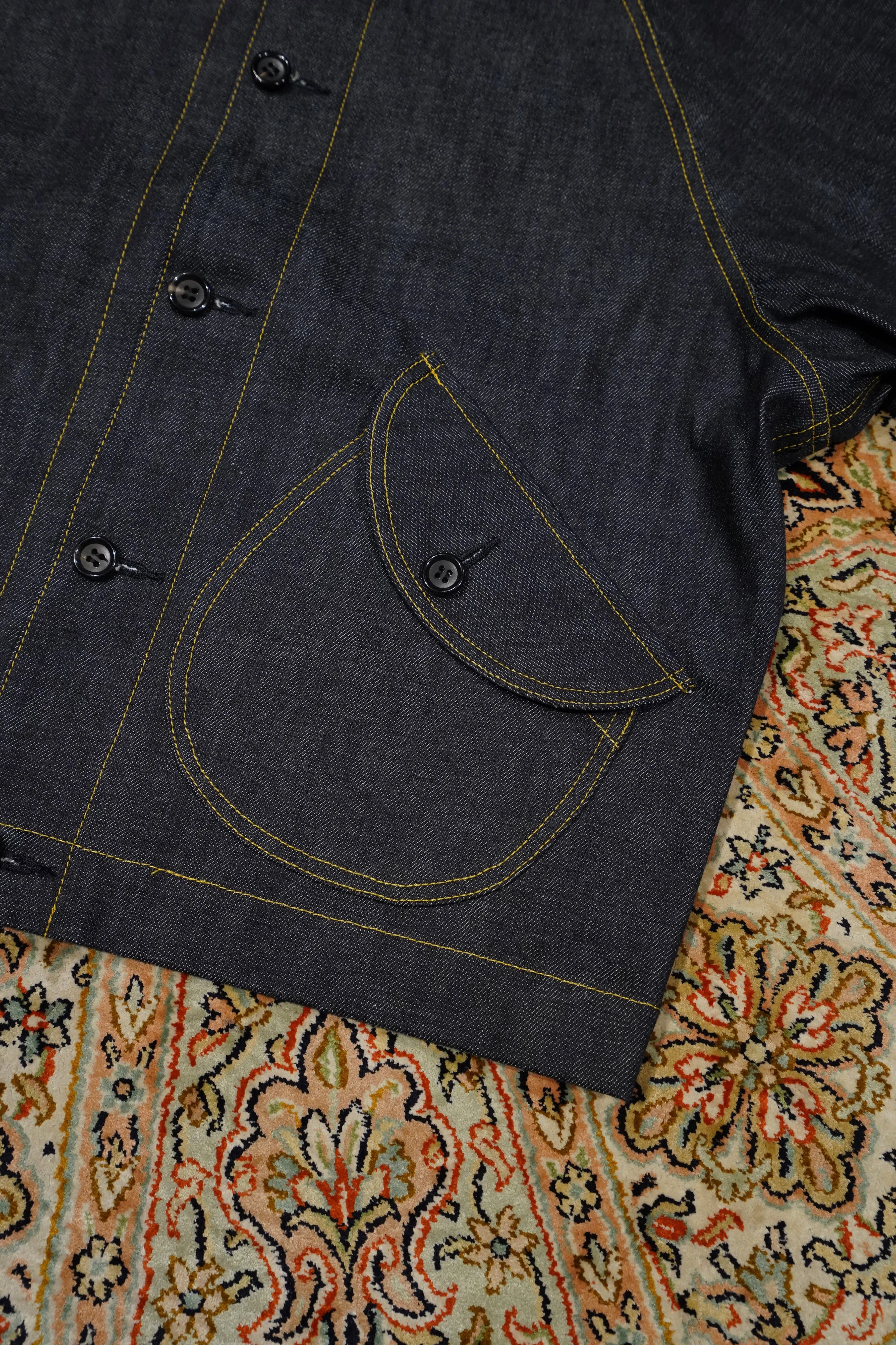 STITCH DENIM JACKET (YELLOW STITCH)