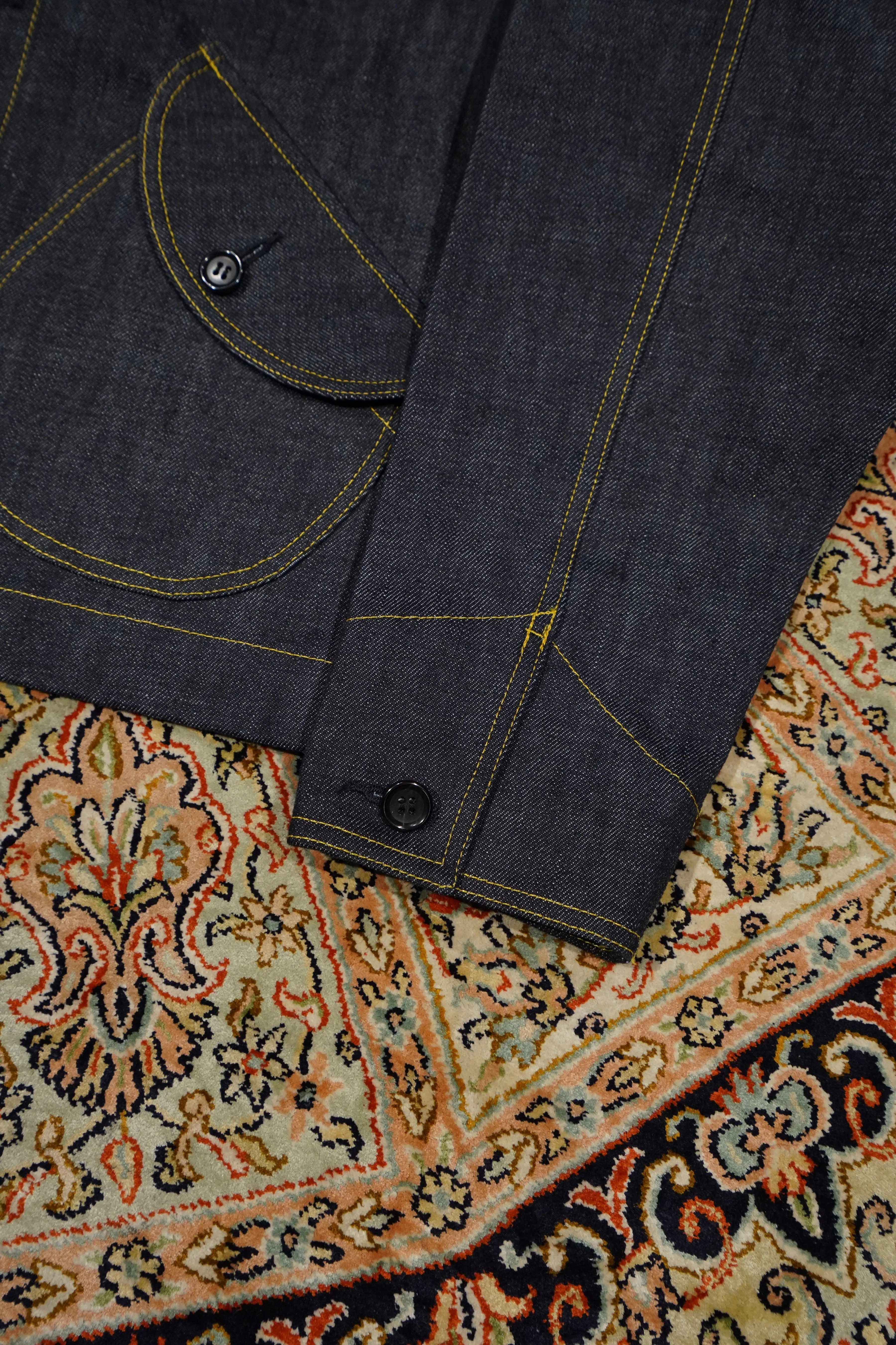 STITCH DENIM JACKET (YELLOW STITCH)