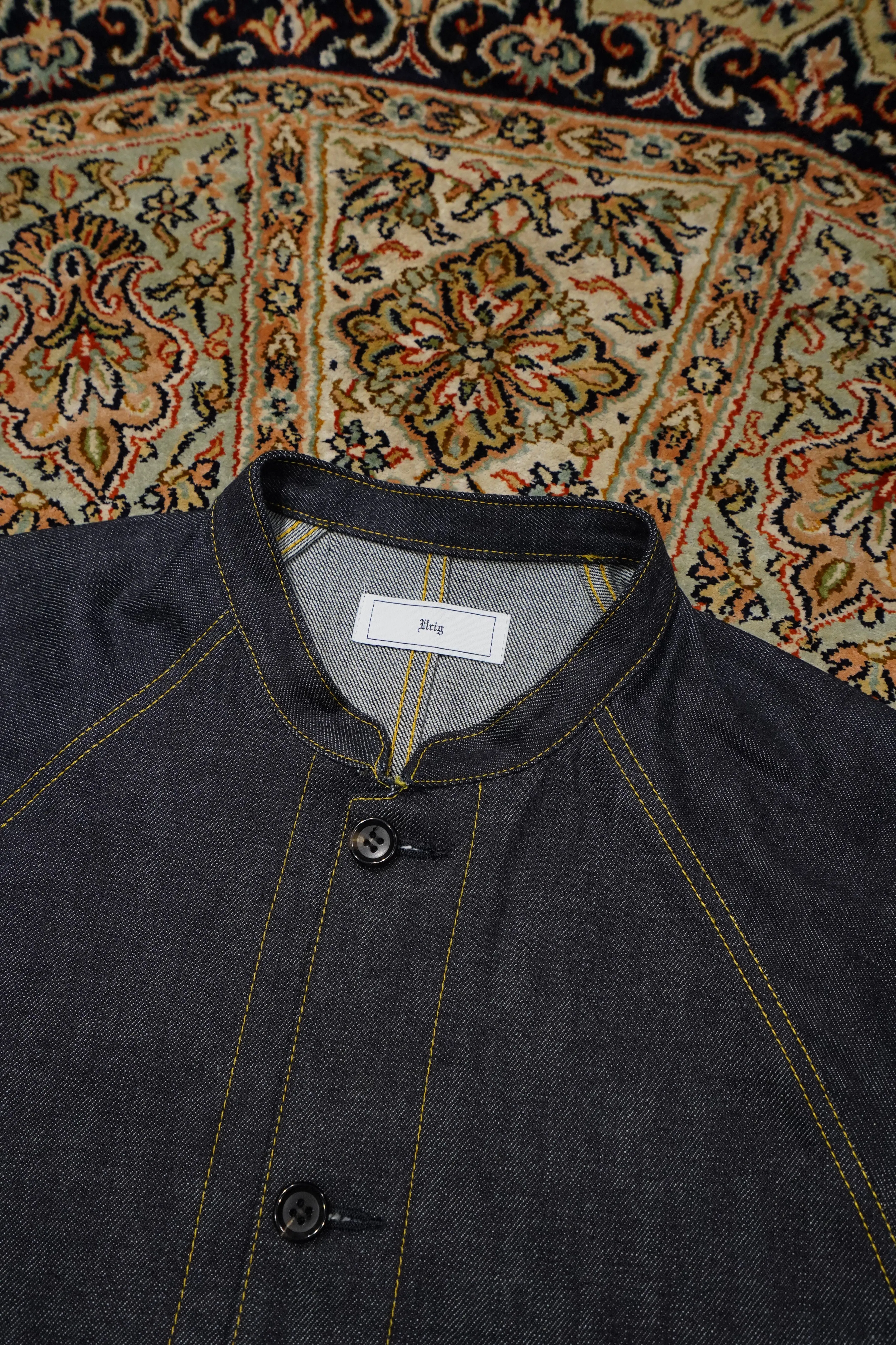 STITCH DENIM JACKET (YELLOW STITCH)