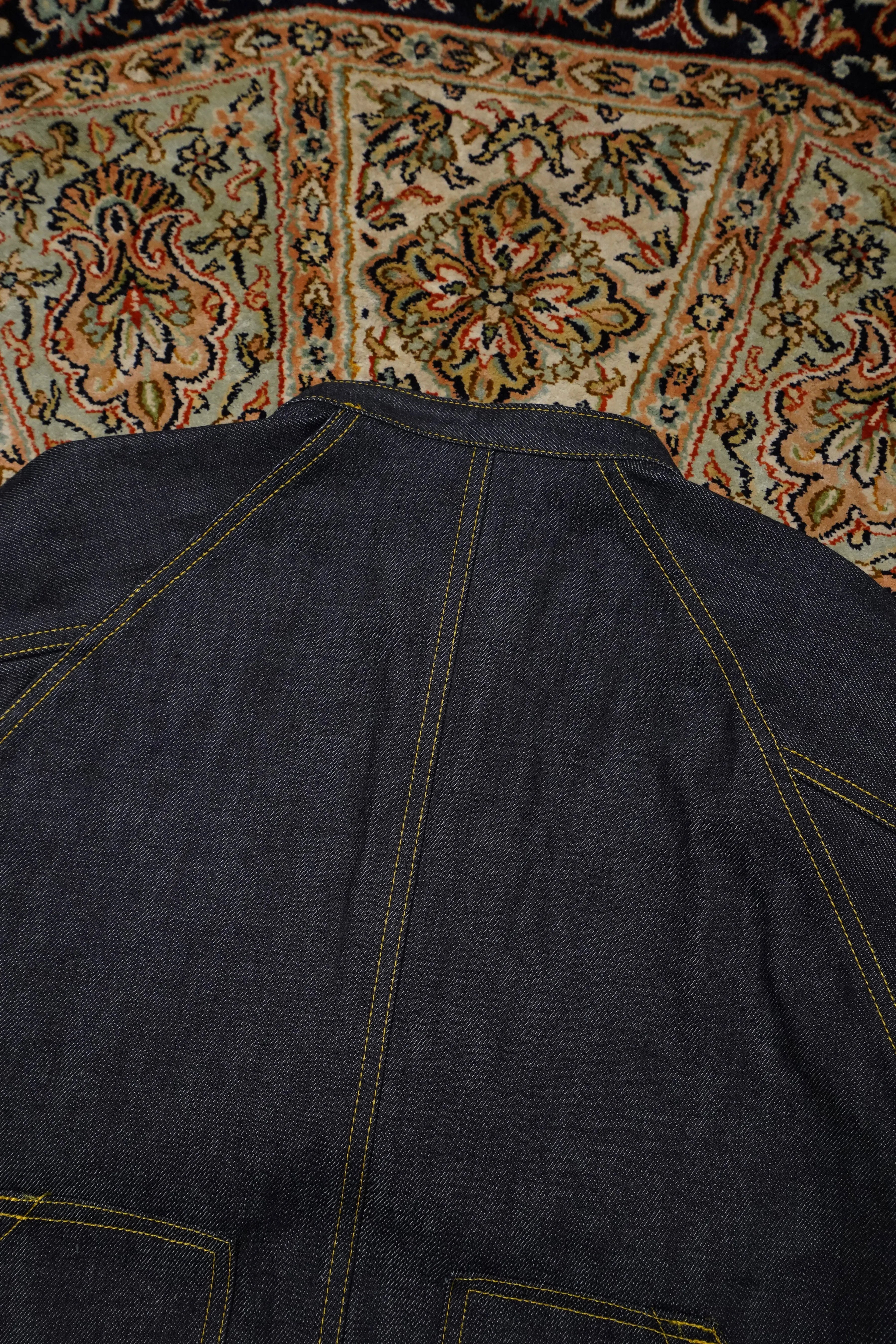 STITCH DENIM JACKET (YELLOW STITCH)