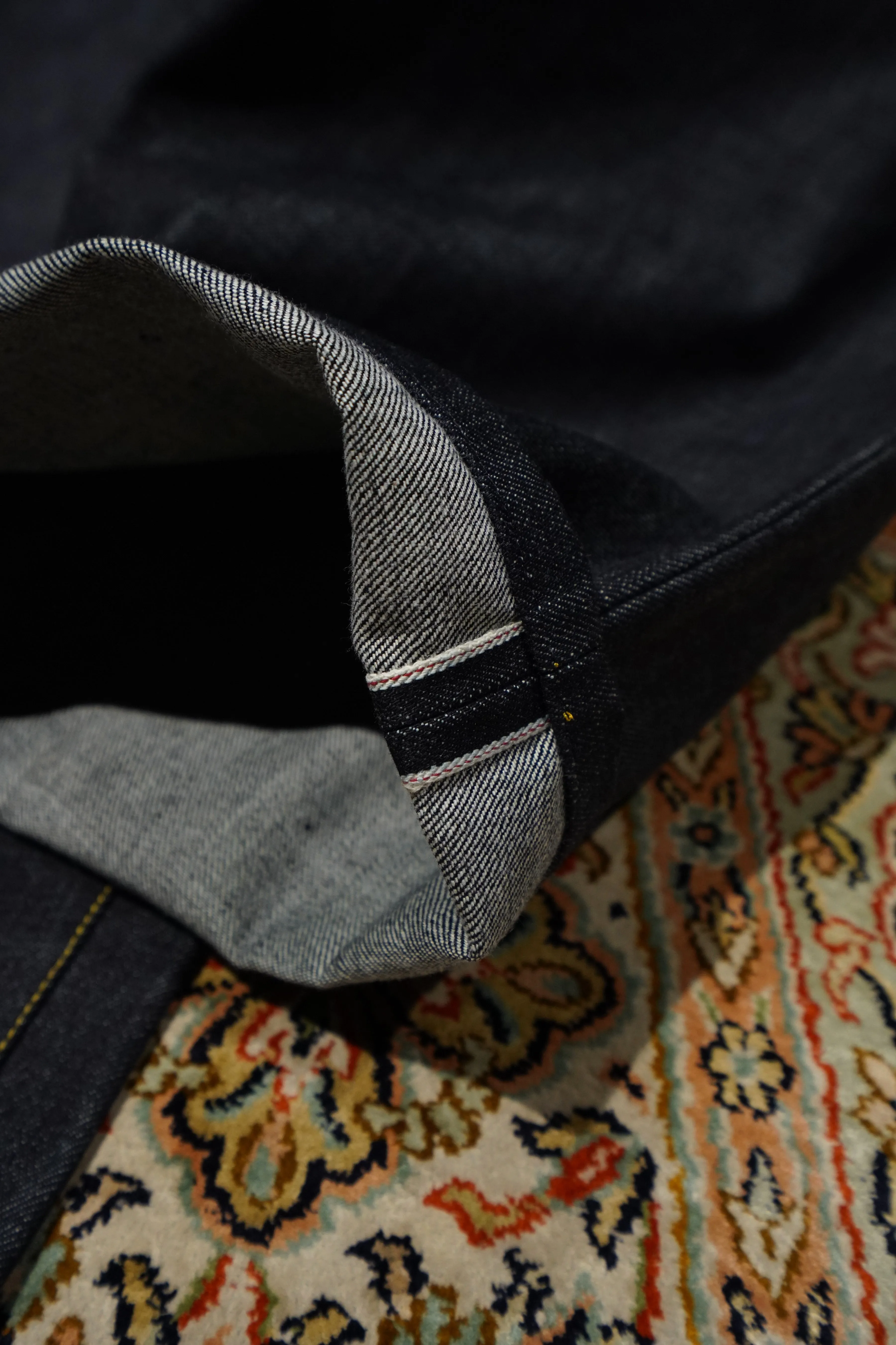 STITCH DENIM PANTS (YELLOW STITCH)