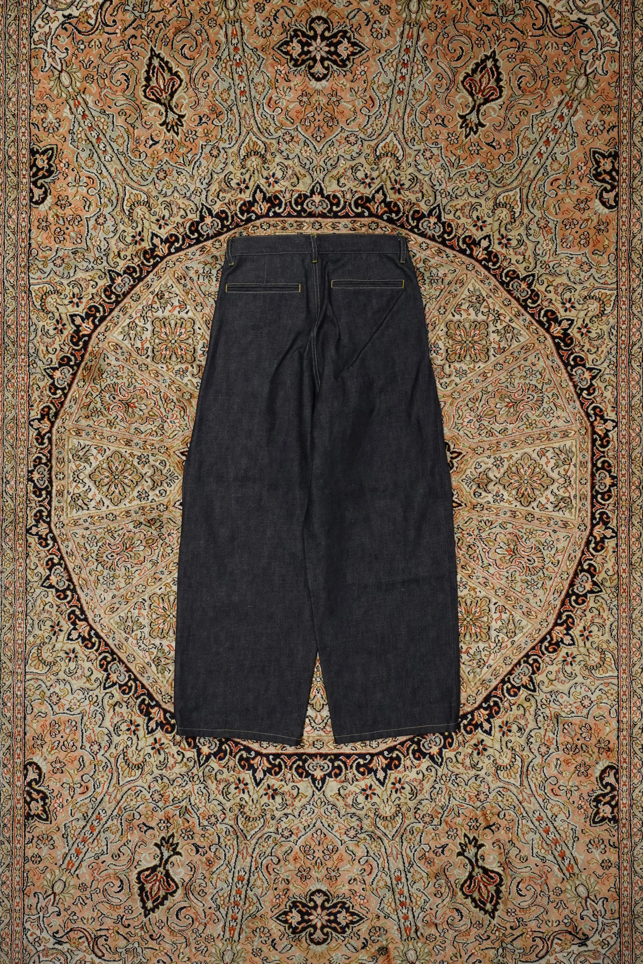 STITCH DENIM PANTS (YELLOW STITCH)