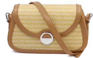 Straw Crossbody Bag for Women Small Shoulder Handbag Fashion Hobo Bag Trendy Underarm Mini Purse