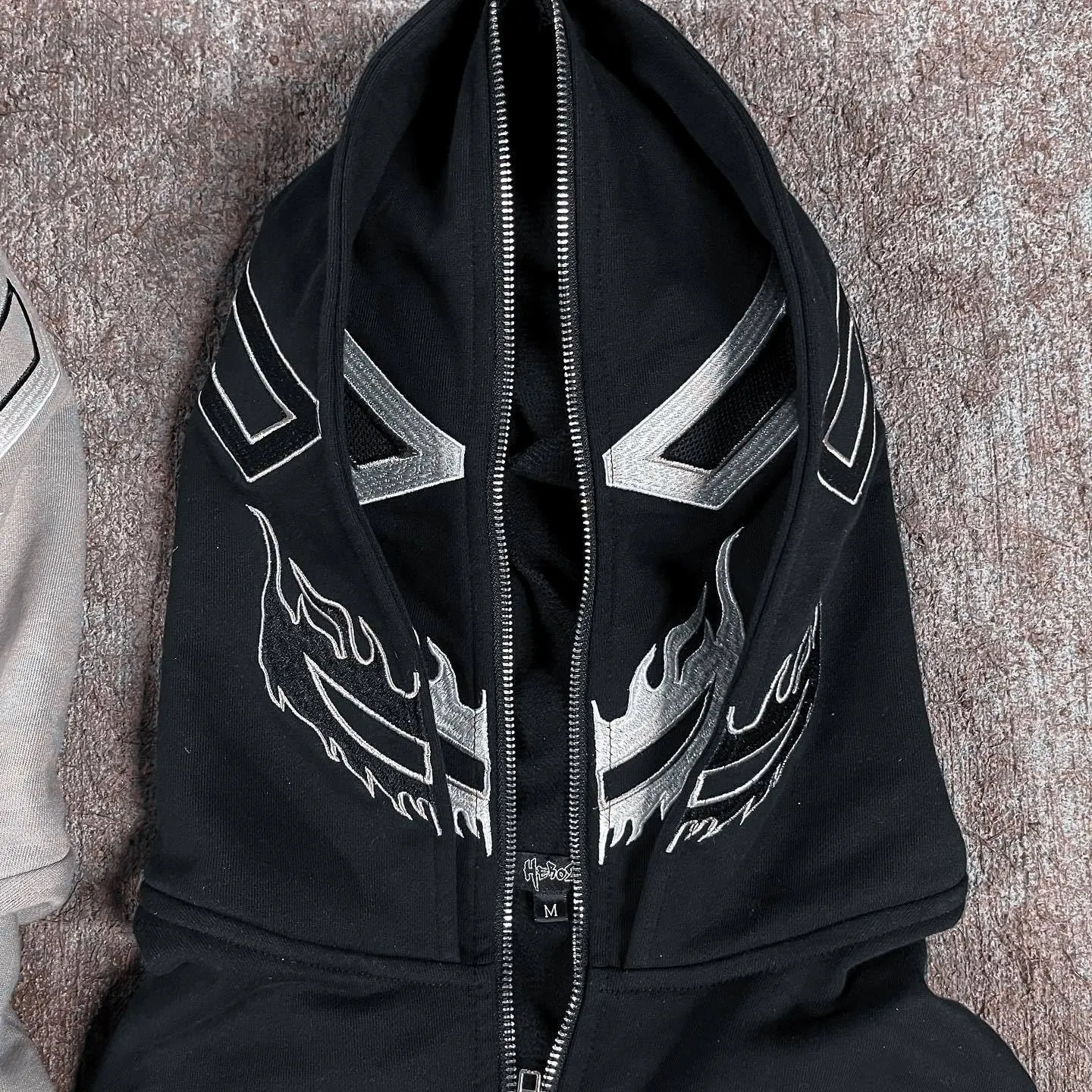 Sunwittafy Y2k Hoodie Men Women Letter Print Zip Up Hoodie Oversized Funny Sweatshirt Grunge Harajuku Jacket Streetwear